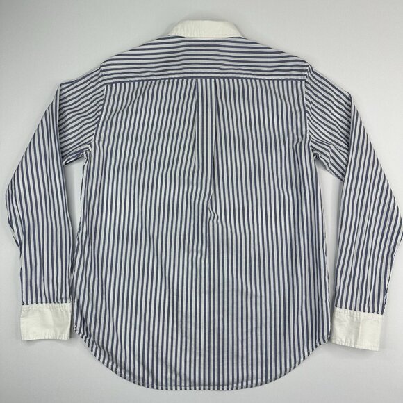 Everlane Women’s Mariner Blue Must-Have Cotton Silky Button Front Shirt 0/C39‎ - Picture 6 of 13